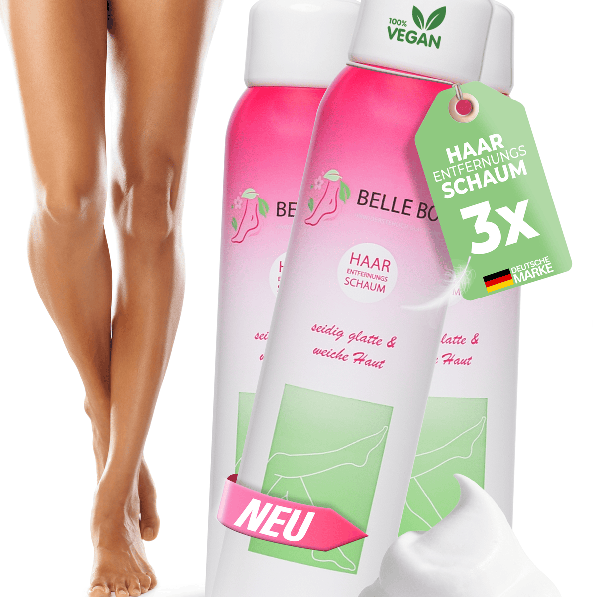 Belle Body espuma depilatoria para hombres
