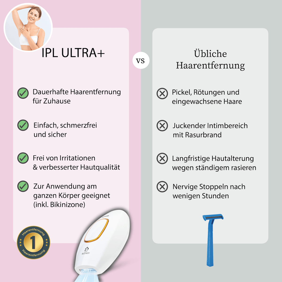 Belle Body IPL Ultra+ y espuma depilatoria GRATIS