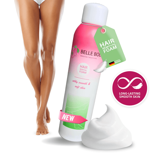 Espuma depilatoria Belle para el vello corporal